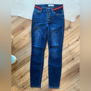 cabi button fly skinny jeans high waisted